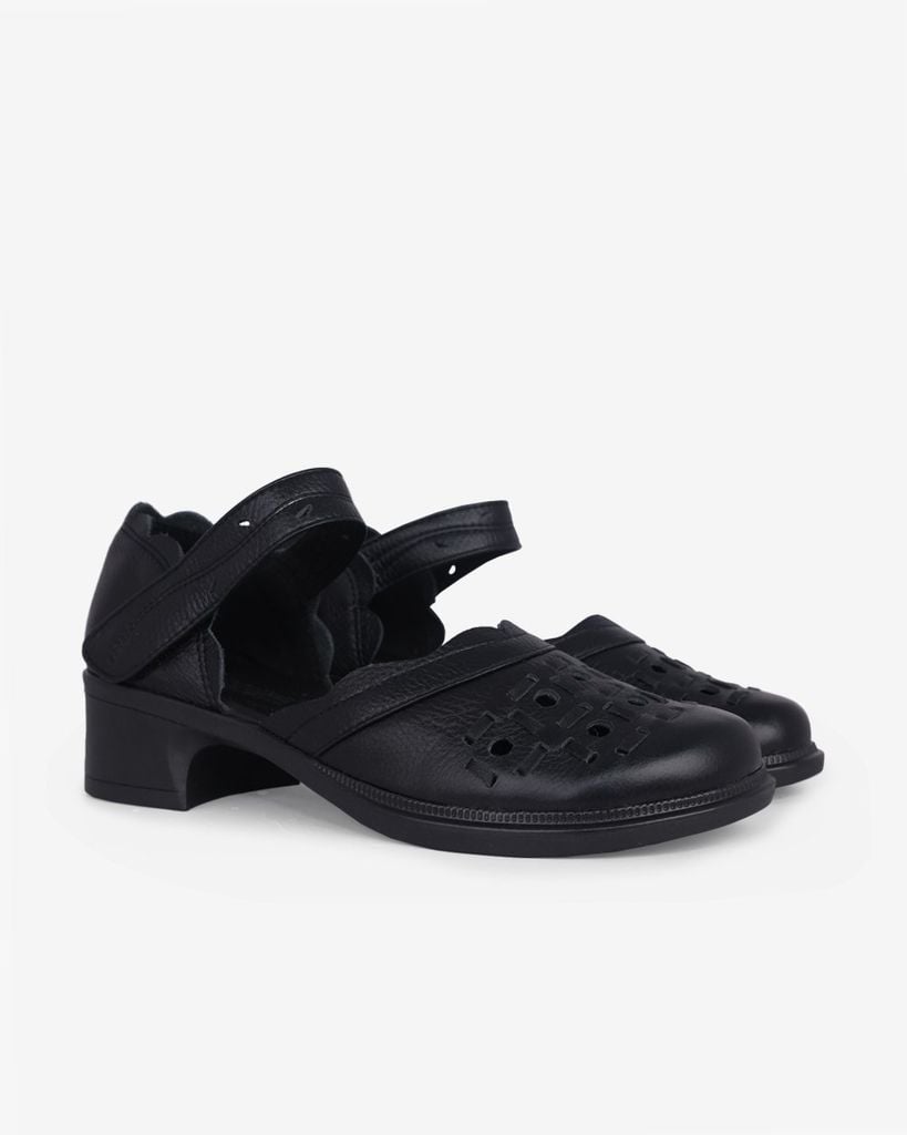 Sandal Cao Gót Hạnh Dung Mũi Tròn Laser HD04979AD