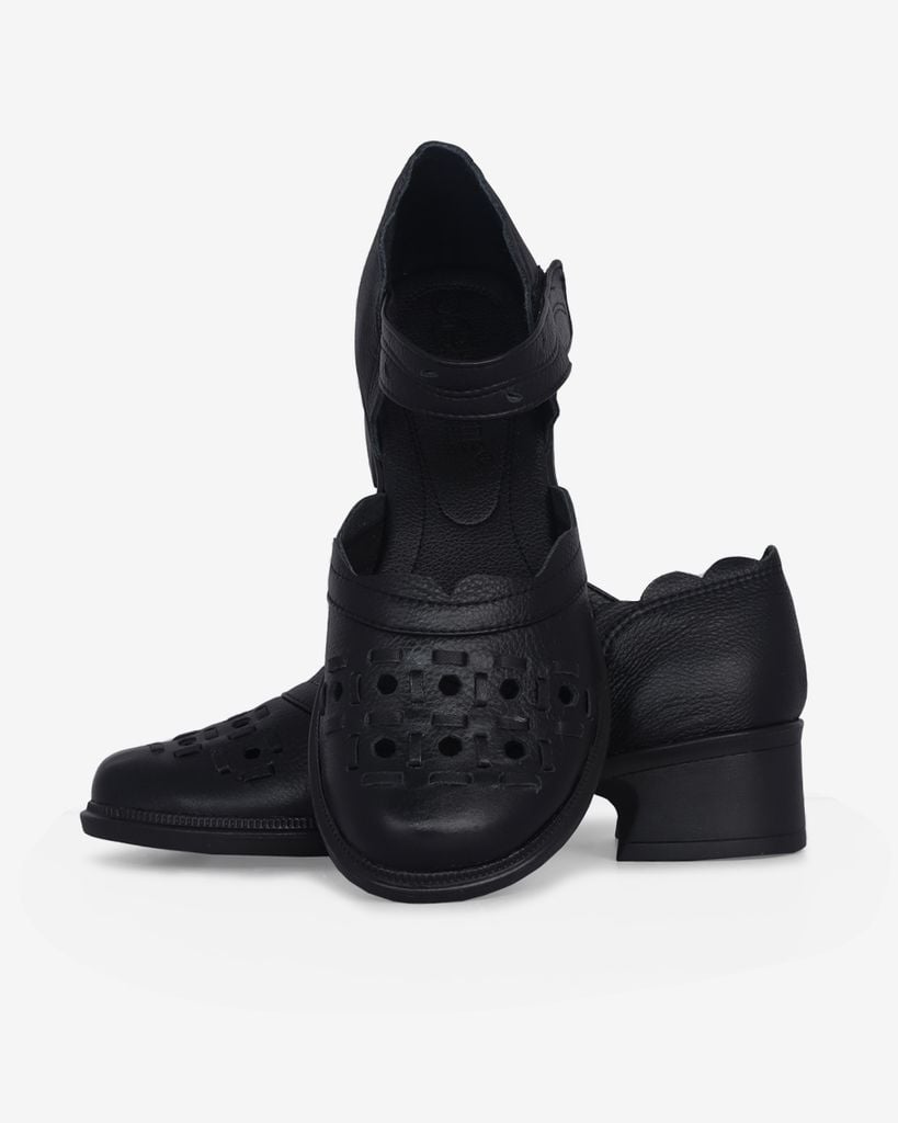 Sandal Cao Gót Hạnh Dung Mũi Tròn Laser HD04979AD