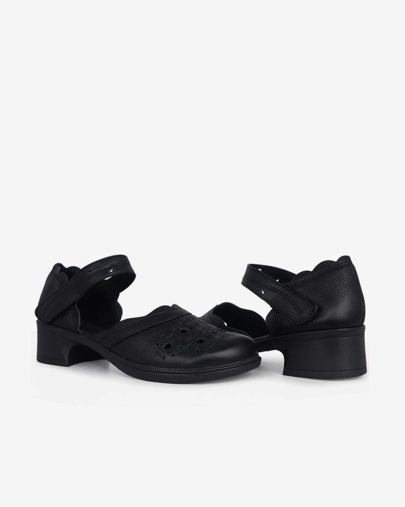 Sandal Cao Gót Hạnh Dung Mũi Tròn Laser HD04979AD