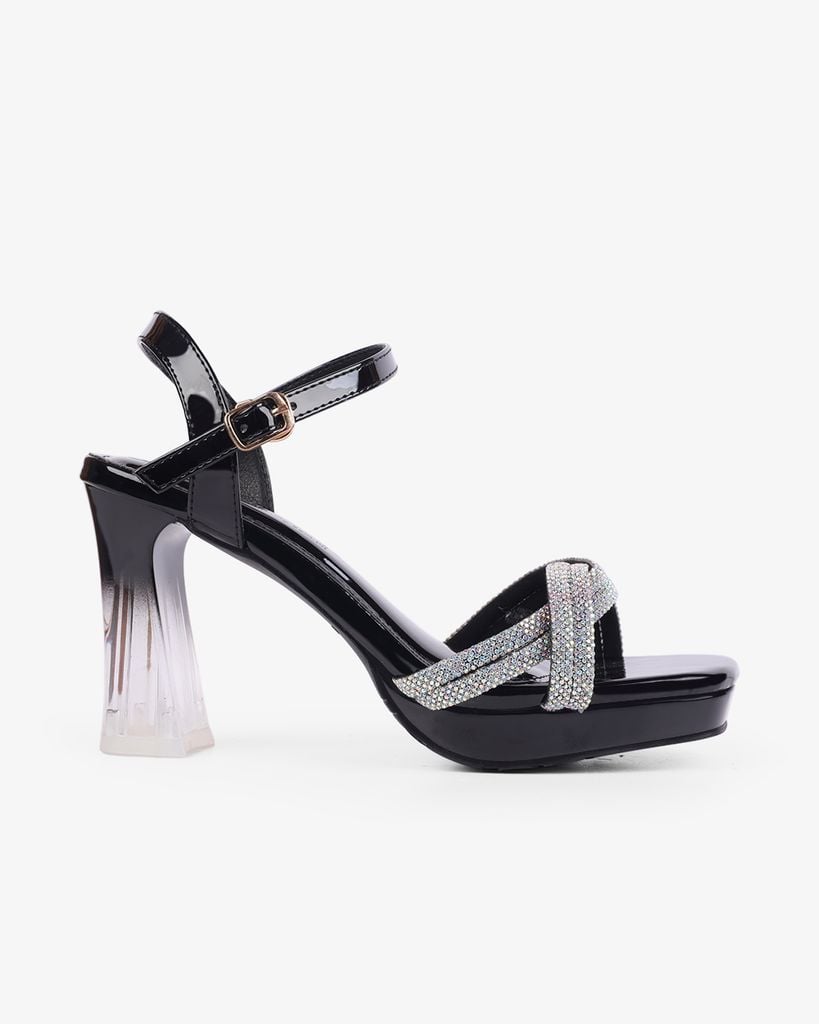 Sandal Cao Gót Hạnh Dung Gót Mica Xoàn Xoắn HD0906AS