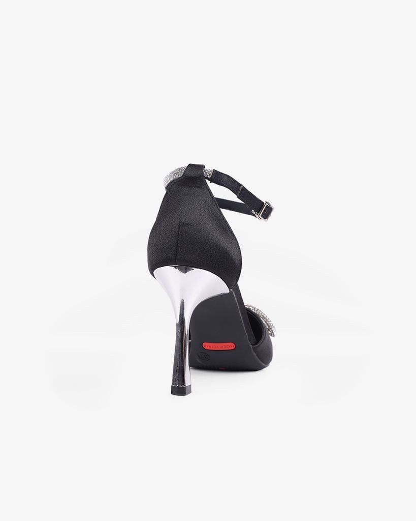 Sandal Cao Gót Hạnh Dung Mũi Nhọn Ánh Nhũ HD0912AS