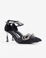Sandal Cao Gót Hạnh Dung Mũi Nhọn Ánh Nhũ HD0912AS