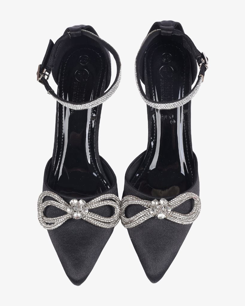Sandal Cao Gót Hạnh Dung Mũi Nhọn Ánh Nhũ HD0912AS