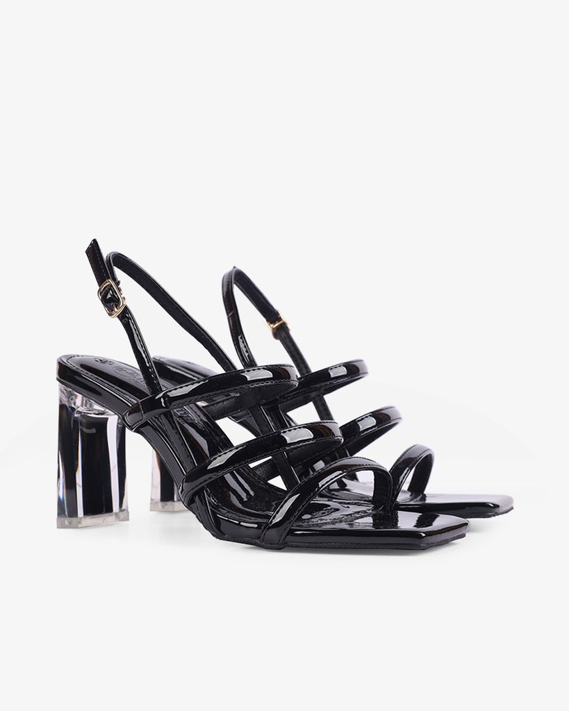 Sandal Cao Gót Hạnh Dung Quai Dây Gót Cách Điệu HD0913AS