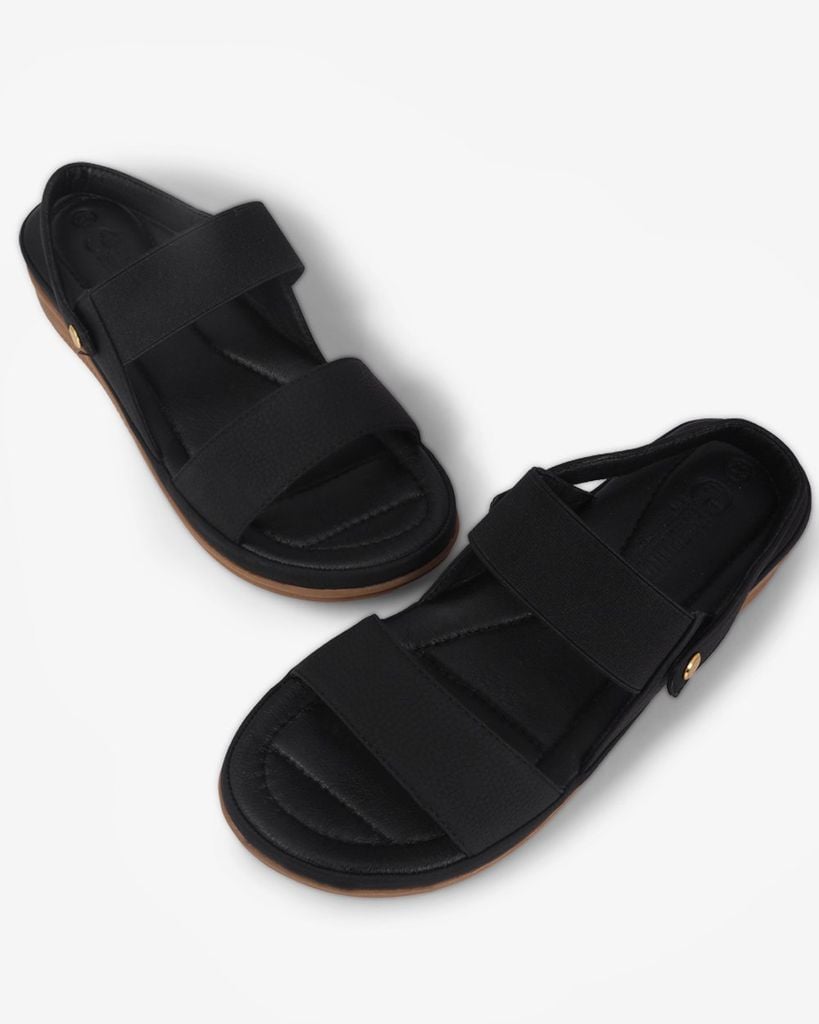 Sandal Đế Xuồng Hạnh Dung Bản To Phối Thun HD0921AS