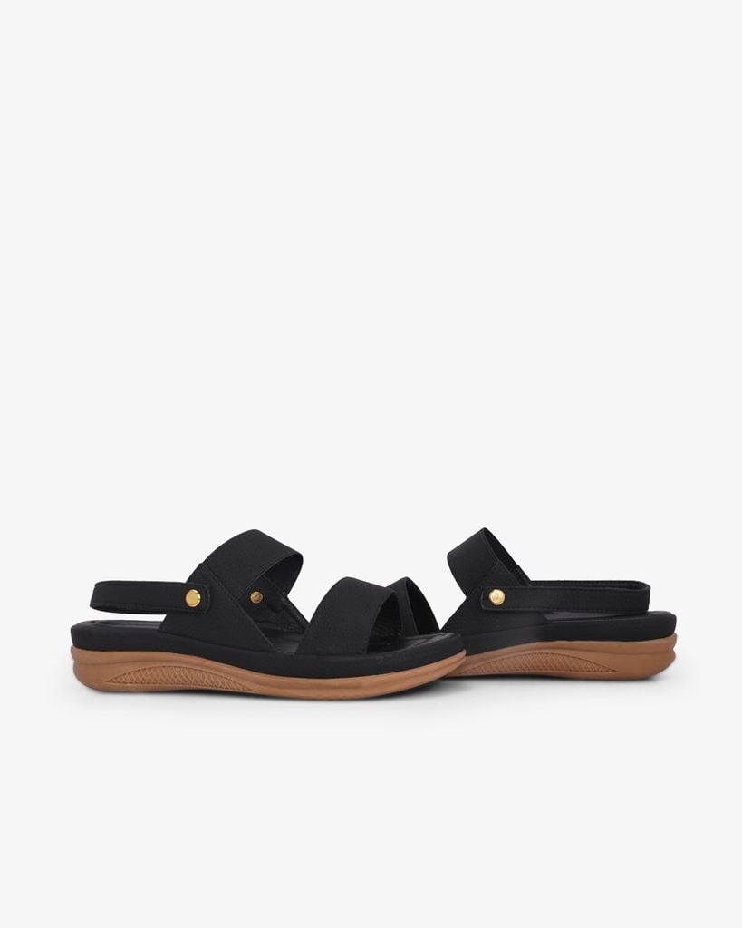 Sandal Đế Xuồng Hạnh Dung Bản To Phối Thun HD0921AS