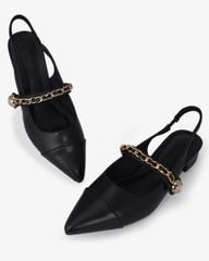 Giày Sandal Hạnh Dung Bít Mũi Khóa Xích HD0926AS