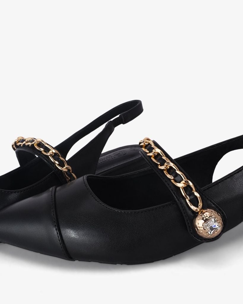 Giày Sandal Hạnh Dung Bít Mũi Khóa Xích HD0926AS