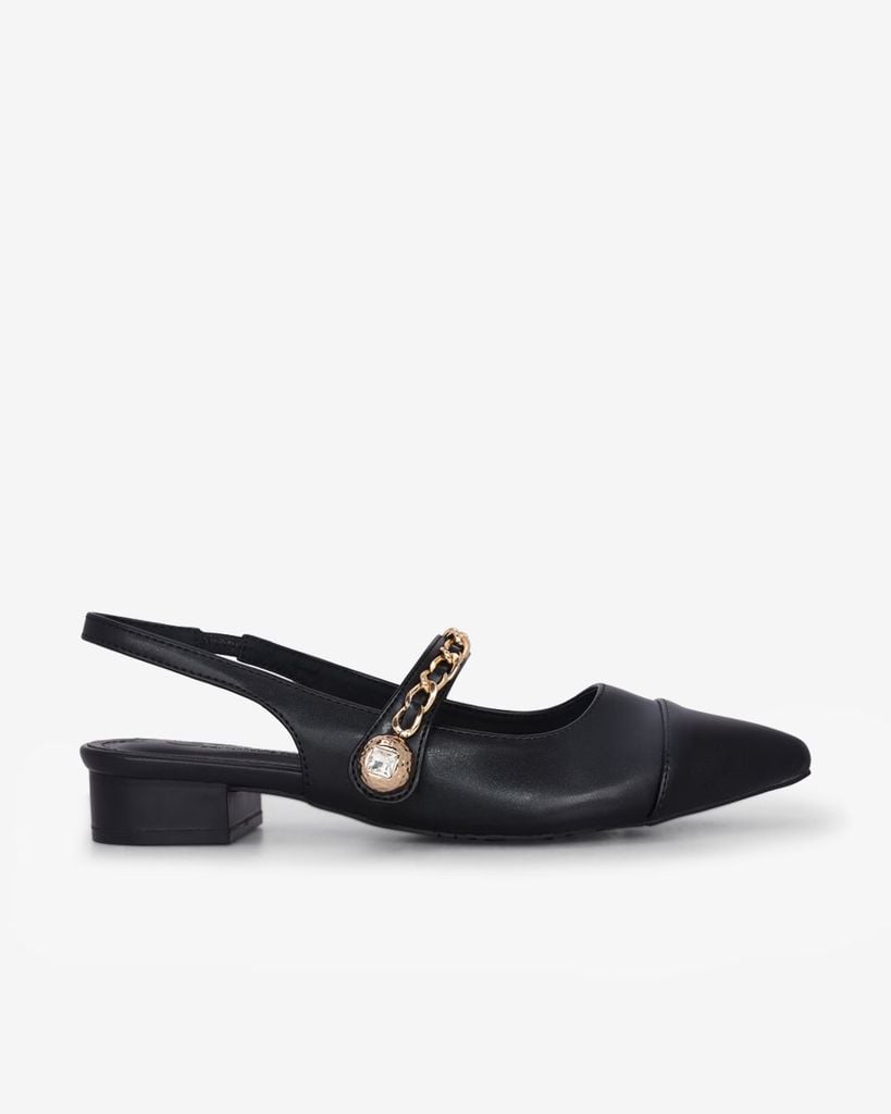 Giày Sandal Hạnh Dung Bít Mũi Khóa Xích HD0926AS