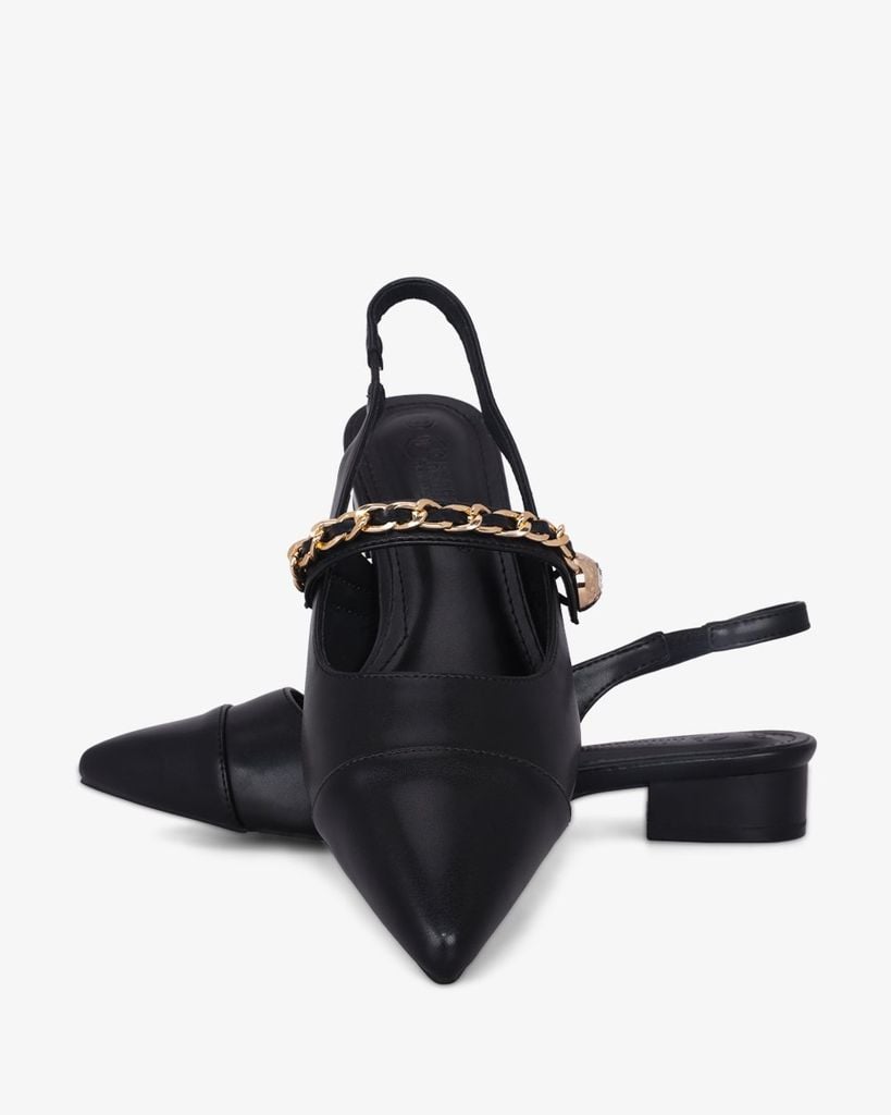 Giày Sandal Hạnh Dung Bít Mũi Khóa Xích HD0926AS