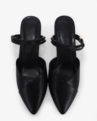 Sandal Cao Gót Hạnh Dung Mũi Nhọn Trơn HD1073BN