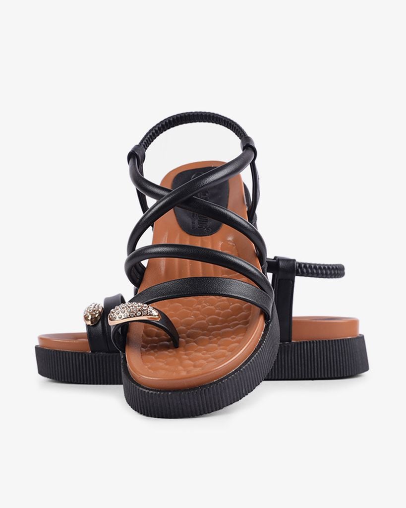 Sandal Xuồng Hạnh Dung Quai Đan Chéo Hậu Thun HD1106AV