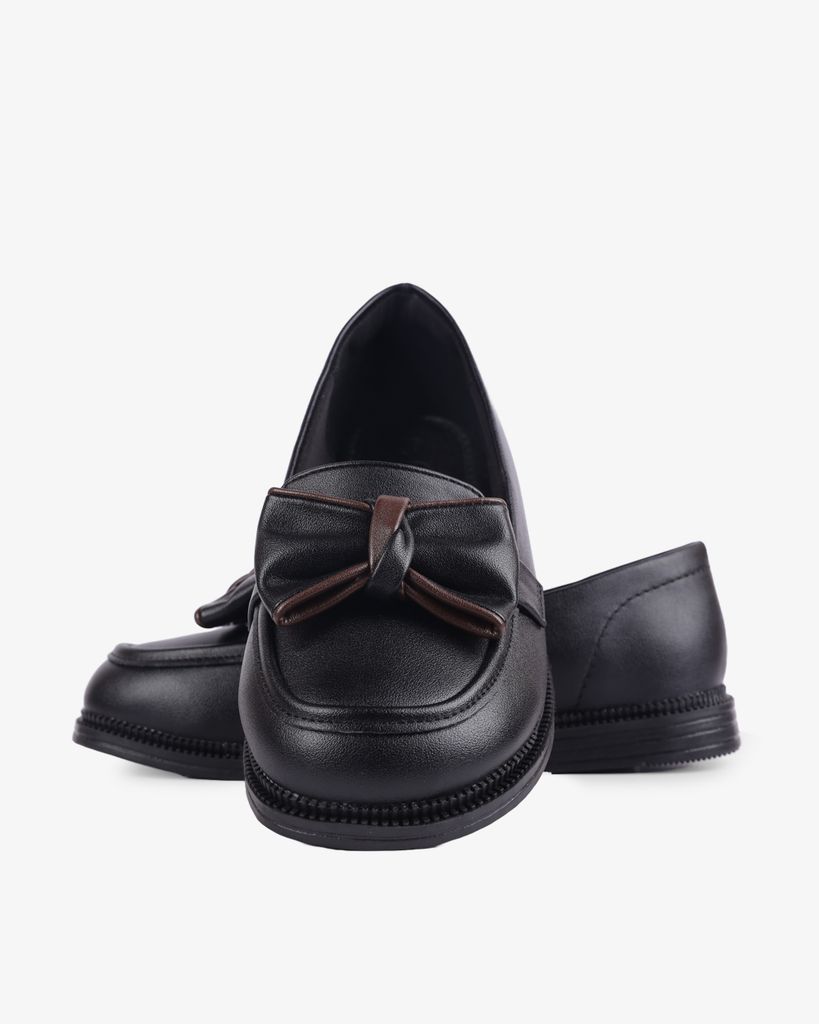 Giày Búp Bê Hạnh Dung Nơ Phối Thanh Lịch HD1108AV