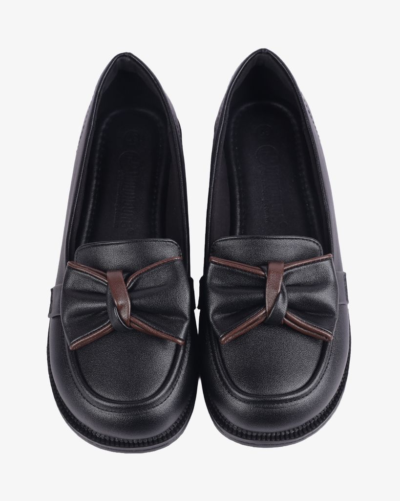 Giày Búp Bê Hạnh Dung Nơ Phối Thanh Lịch HD1108AV