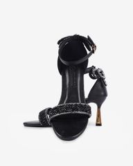 Sandal Cao Gót Hạnh Dung Bít Hậu Nơ Xoàn HD1111AV