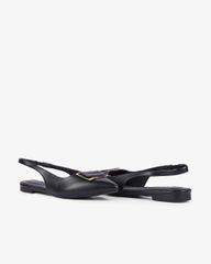 Sandal Xẹp Hạnh Dung Mũi Nhọn Khóa Vuông HD1113AV