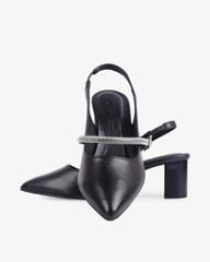 Sandal Cao Gót Hạnh Dung Gót Trụ Mũi Nhọn HD1115AV