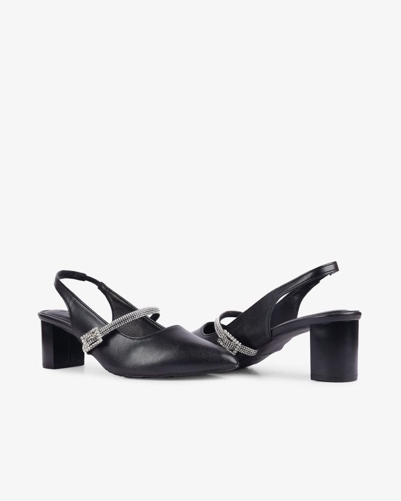 Sandal Cao Gót Hạnh Dung Gót Trụ Mũi Nhọn HD1115AV