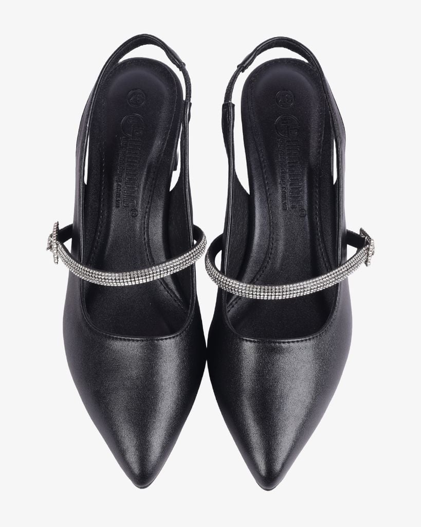 Sandal Cao Gót Hạnh Dung Gót Trụ Mũi Nhọn HD1115AV