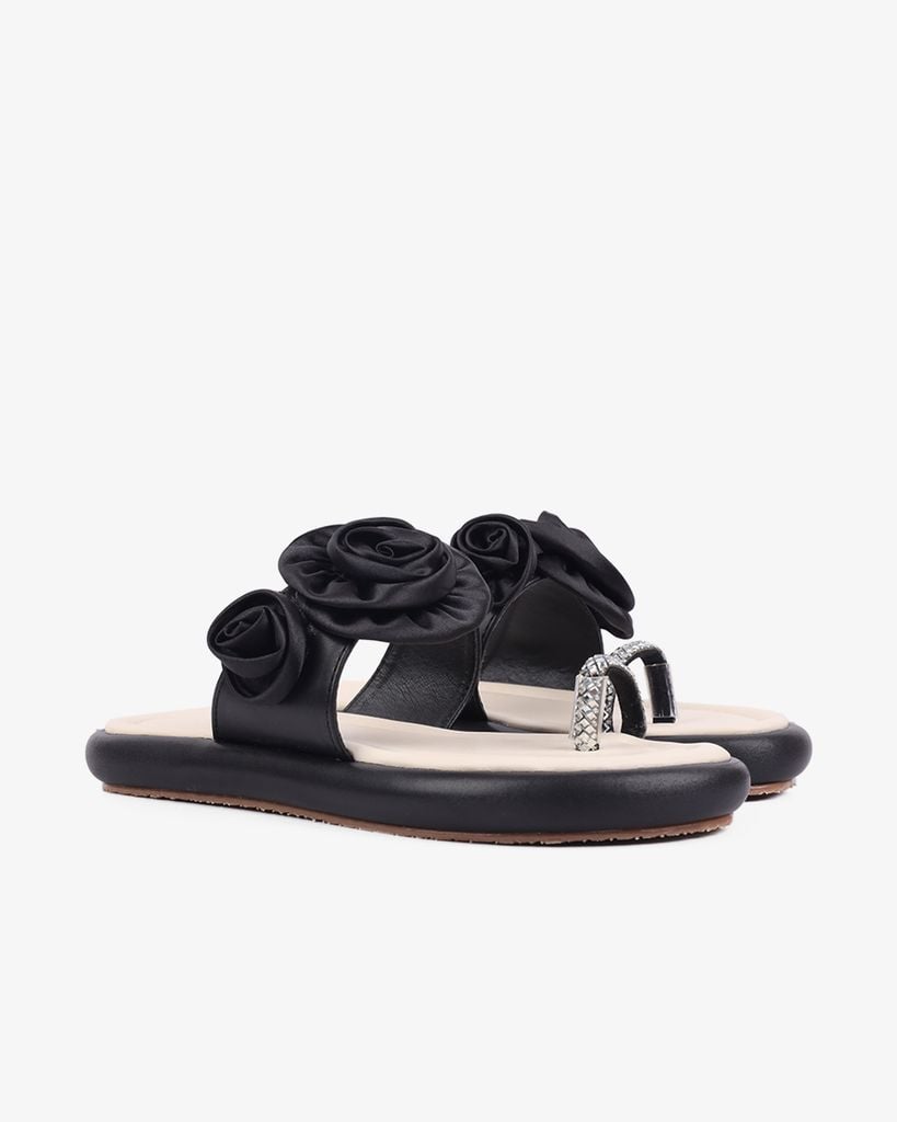 Dép Xẹp Hạnh Dung Xỏ Ngón Bông HD1122AV