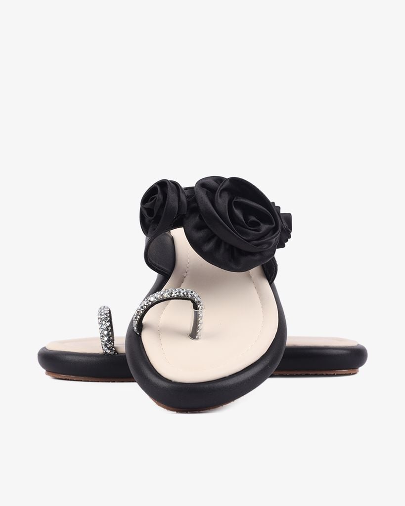 Dép Xẹp Hạnh Dung Xỏ Ngón Bông HD1122AV