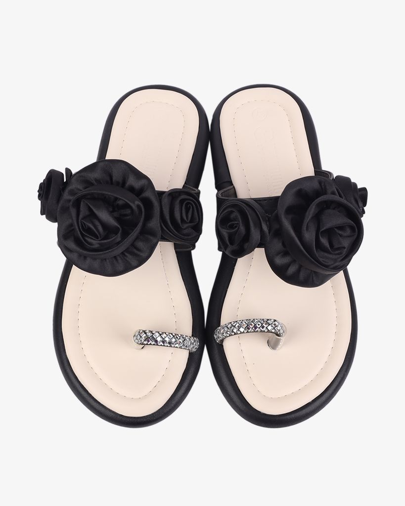 Dép Xẹp Hạnh Dung Xỏ Ngón Bông HD1122AV