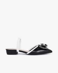 Giày Sandal Hạnh Dung Bít Mũi Hoa Ngọc Trai HD1133AV