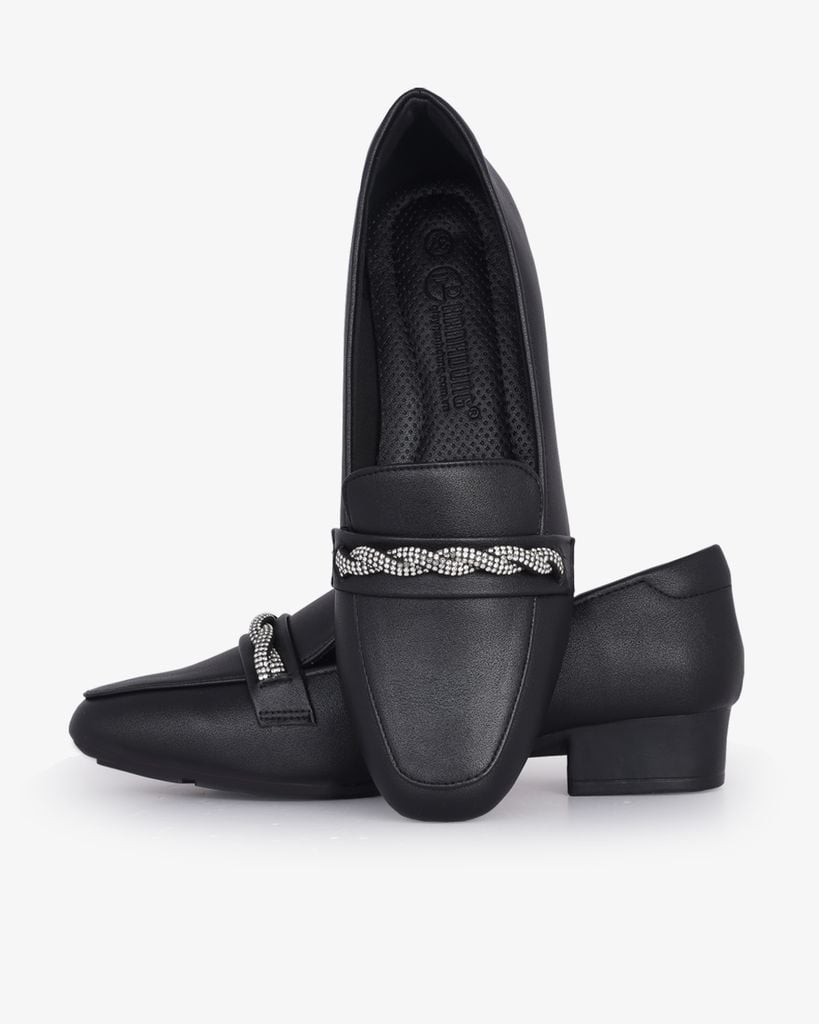 Giày Cao Gót Hạnh Dung Bít Mũi Xoàn HD1145AV