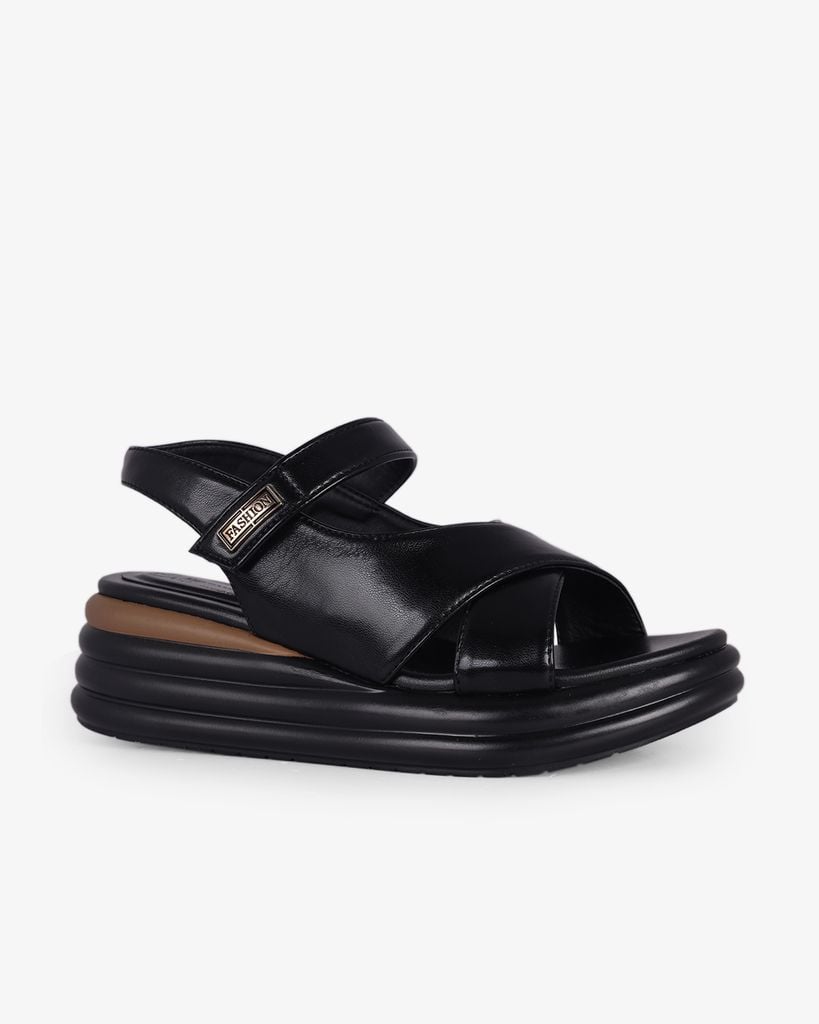 Sandal Đế Xuồng Hạnh Dung Quai Chéo Liền Hậu HD1149AV