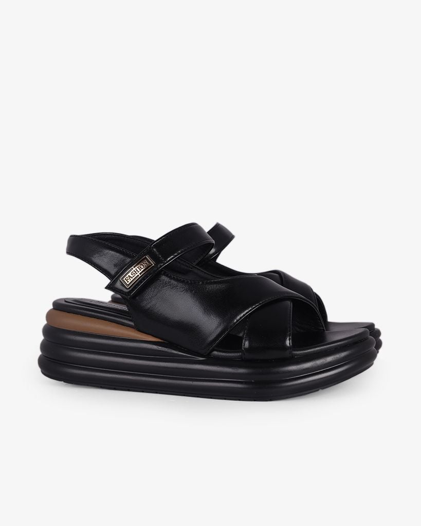 Sandal Đế Xuồng Hạnh Dung Quai Chéo Liền Hậu HD1149AV