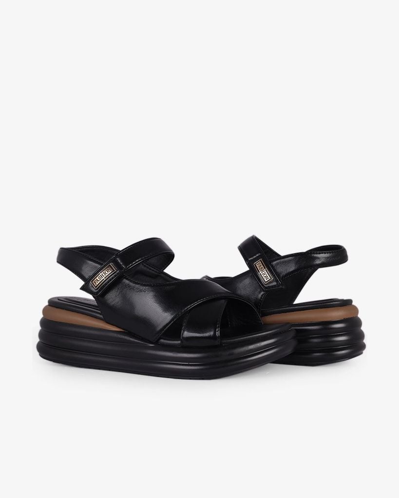 Sandal Đế Xuồng Hạnh Dung Quai Chéo Liền Hậu HD1149AV