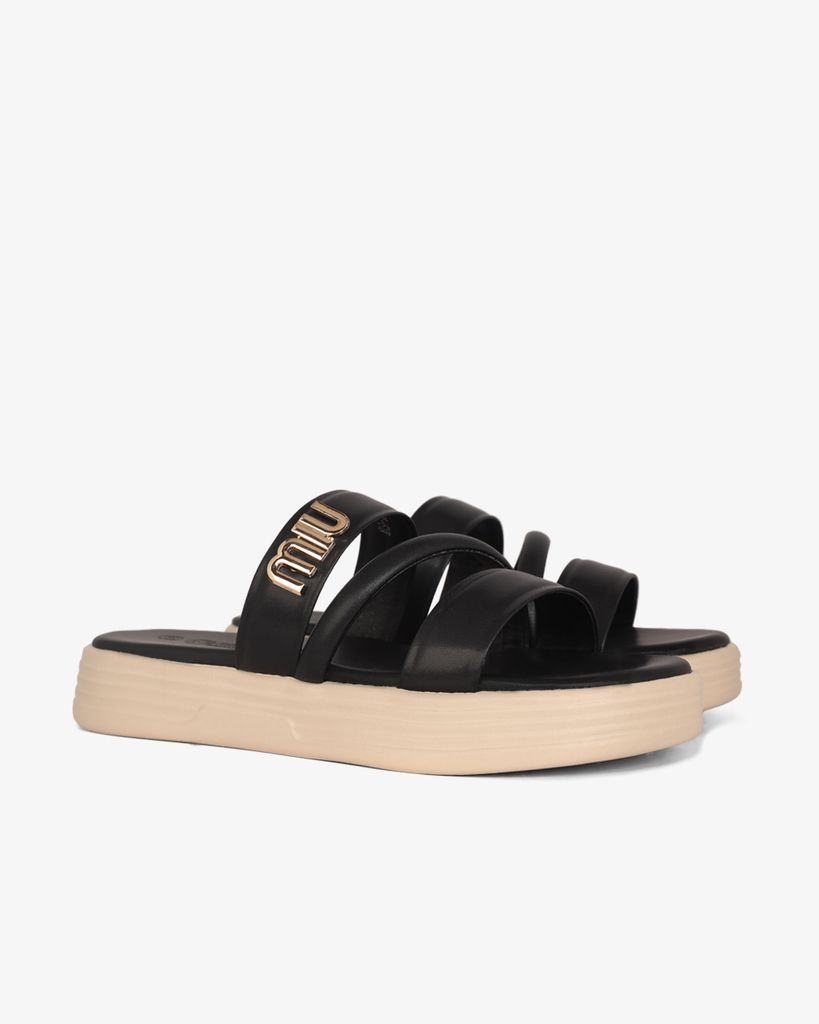 Dép Đế Xuồng Hạnh Dung Quai Bản Khóa Chữ HD1157AV