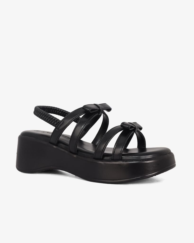 Sandal Đế Xuồng Hạnh Dung Quai Nơ Hậu Thun HD1159AV