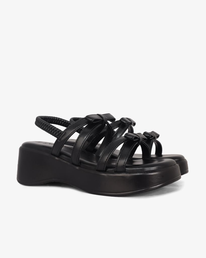 Sandal Đế Xuồng Hạnh Dung Quai Nơ Hậu Thun HD1159AV
