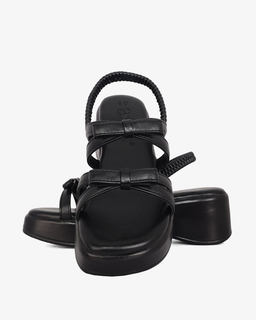 Sandal Đế Xuồng Hạnh Dung Quai Nơ Hậu Thun HD1159AV
