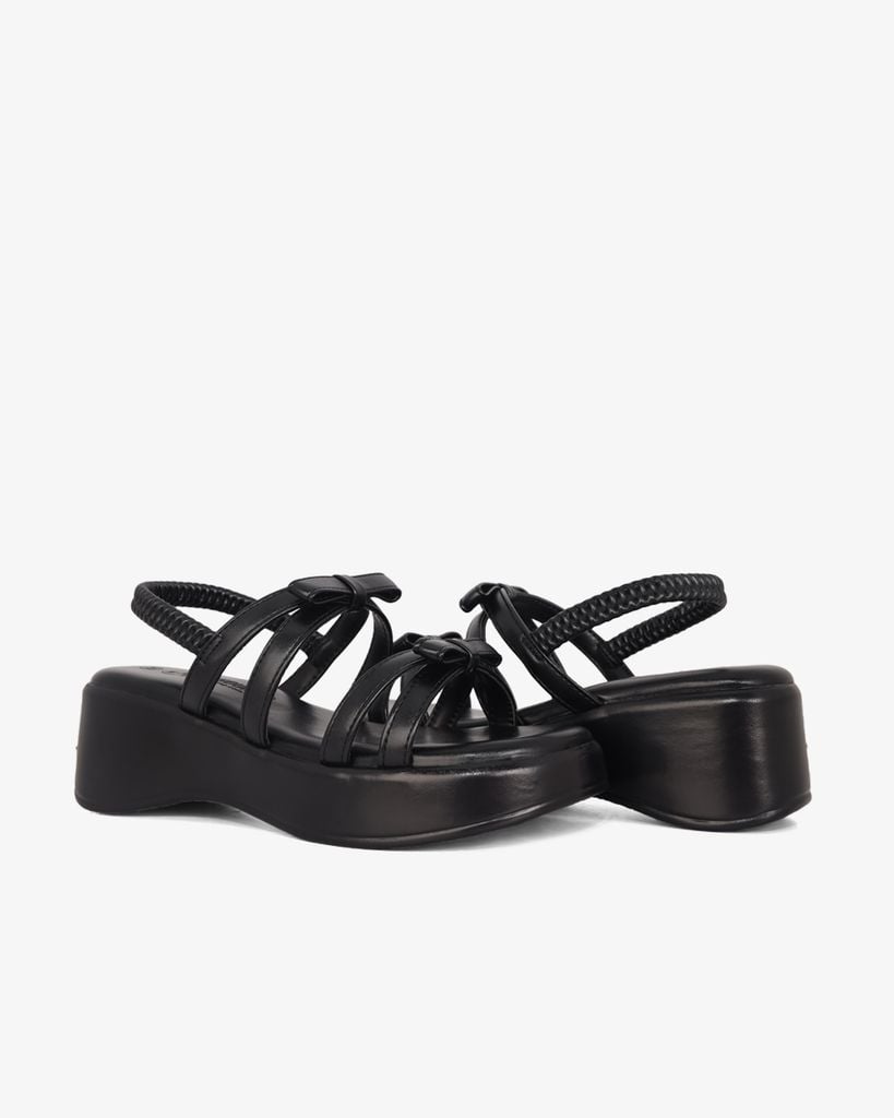 Sandal Đế Xuồng Hạnh Dung Quai Nơ Hậu Thun HD1159AV