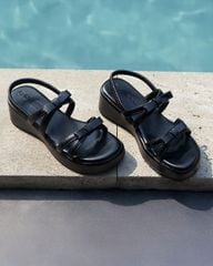 Sandal Đế Xuồng Hạnh Dung Quai Nơ Hậu Thun HD1159AV
