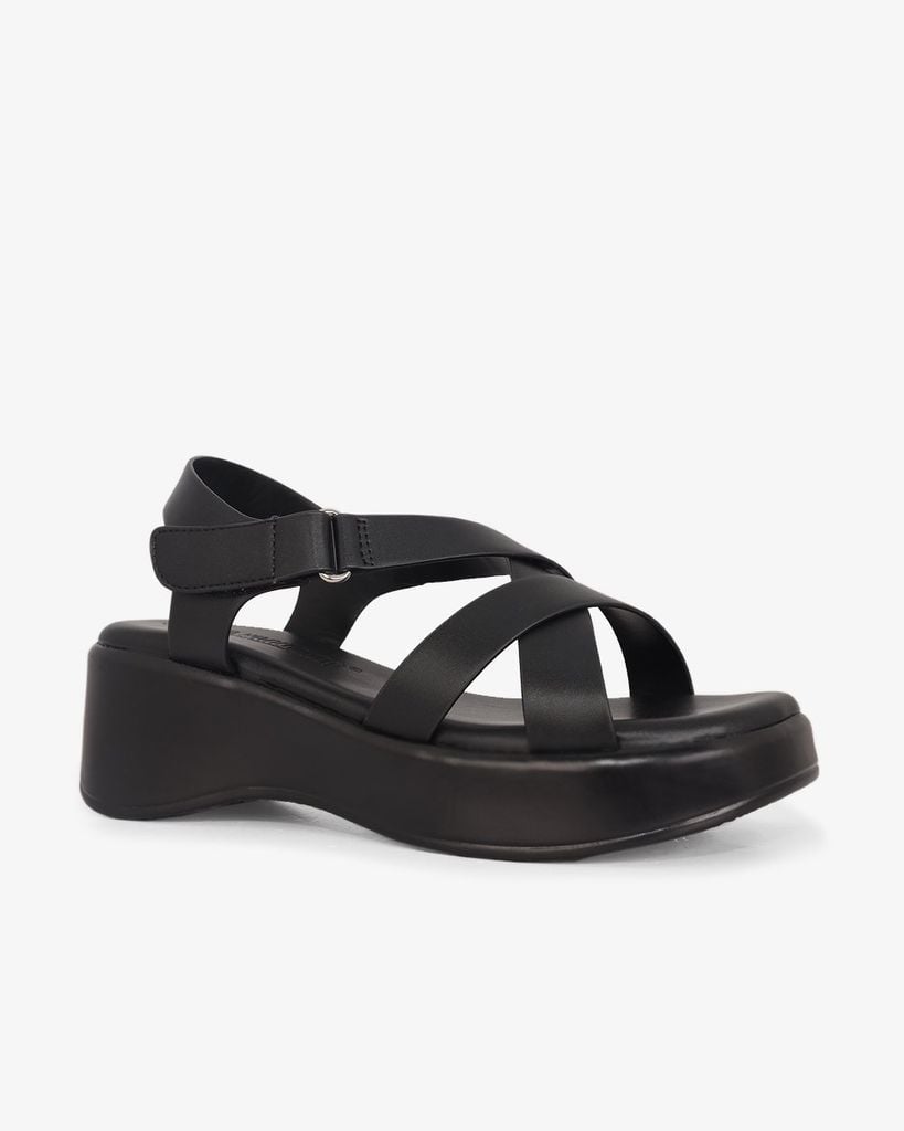 Sandal Đế Xuồng Hạnh Dung Quai Chéo Hậu Dán HD1163AV