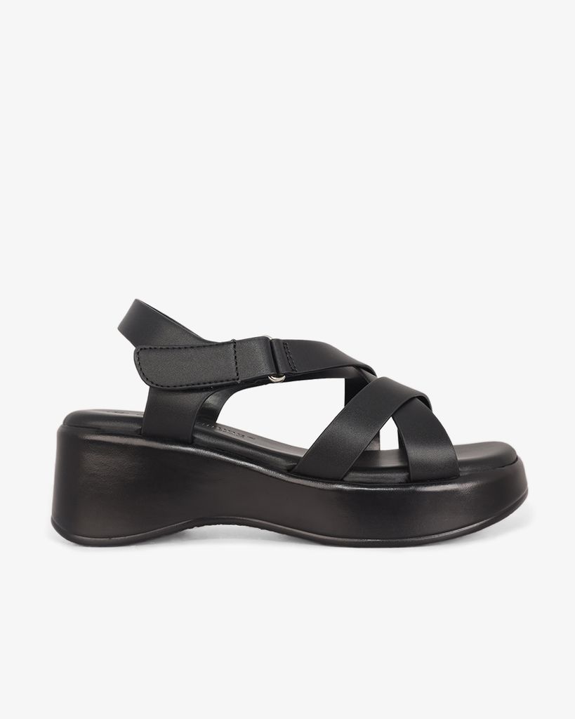 Sandal Đế Xuồng Hạnh Dung Quai Chéo Hậu Dán HD1163AV