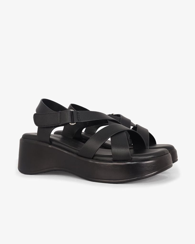 Sandal Đế Xuồng Hạnh Dung Quai Chéo Hậu Dán HD1163AV