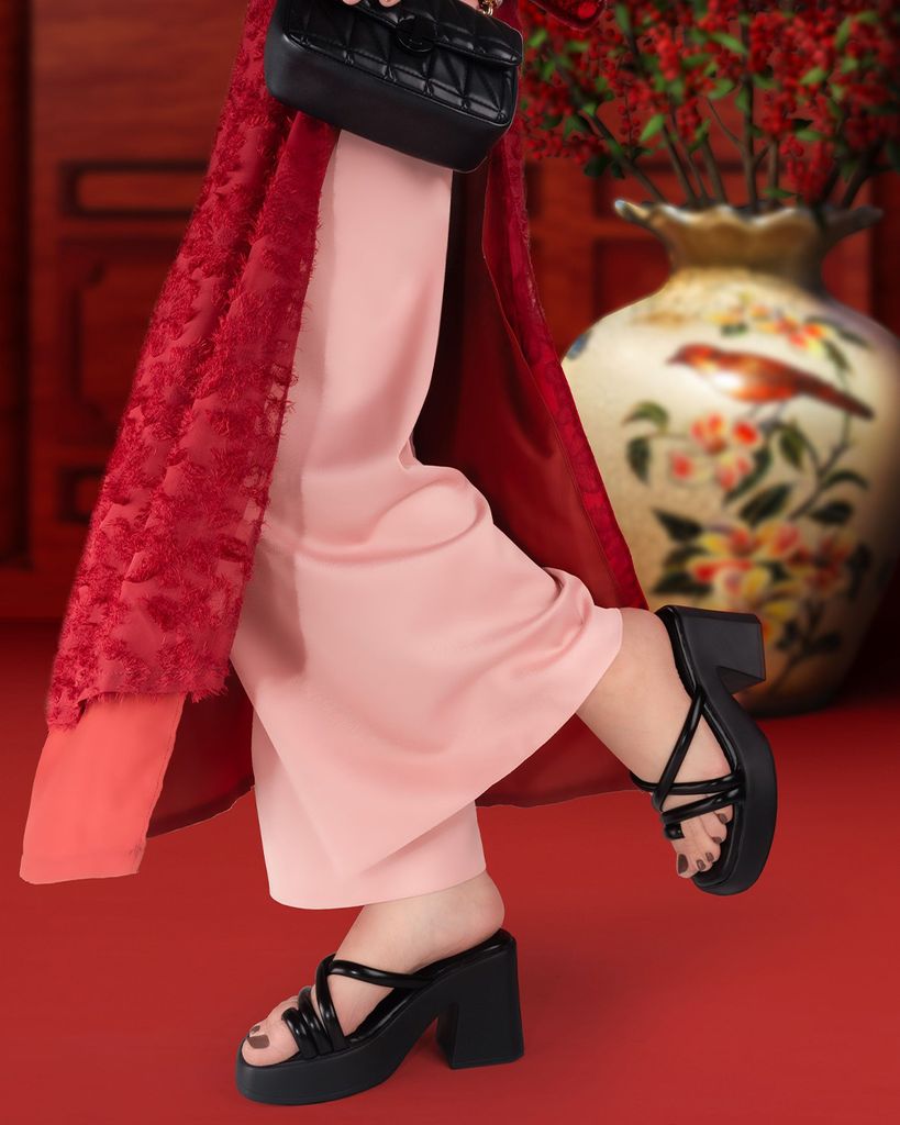 Dép Cao Gót Hạnh Dung Nhiều Dây Xỏ Ngón HD1169AV