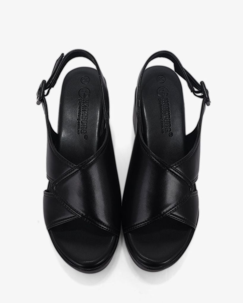 Sandal Đế Xuồng Hạnh Dung Quai Đắp Hở Ngón HD1175AV