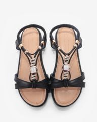 Sandal Xẹp Hạnh Dung Quai Chữ T Phối Đá Sang Trọng HD1177AV