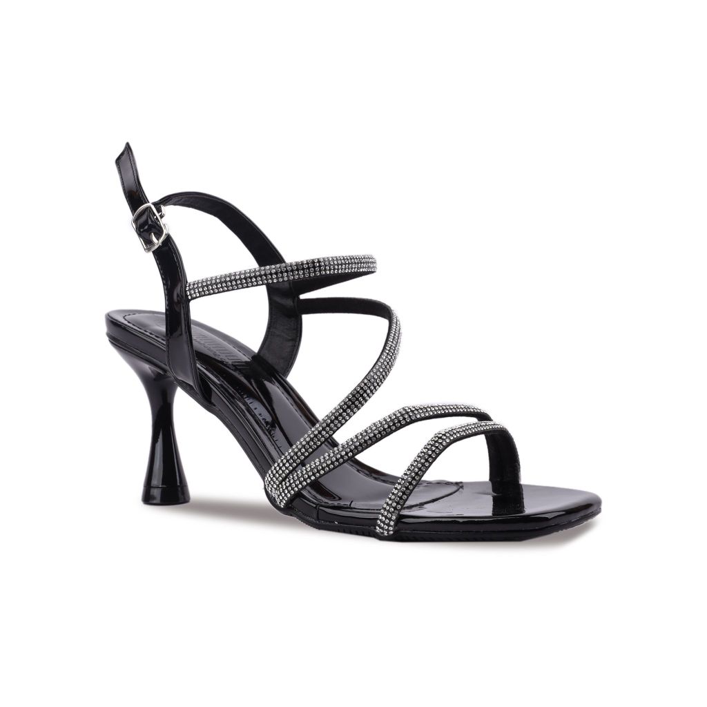 Sandal Cao Gót Hạnh Dung  Dây Kim Sa Gót Nhỏ HD12247AM