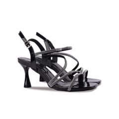 Sandal Cao Gót Hạnh Dung  Dây Kim Sa Gót Nhỏ HD12247AM