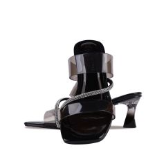 Dép Cao Gót Hạnh Dung Bản Dây Trong Gót Mica HD12248AM