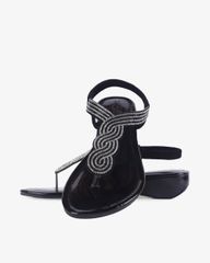Sandal Xẹp Hạnh Dung Kẹp Xoàn Xoắn HD12251AM