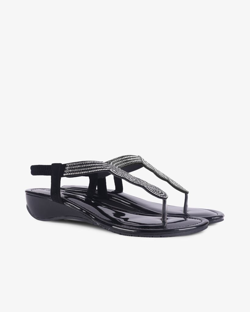 Sandal Xẹp Hạnh Dung Kẹp Xoàn Xoắn HD12251AM