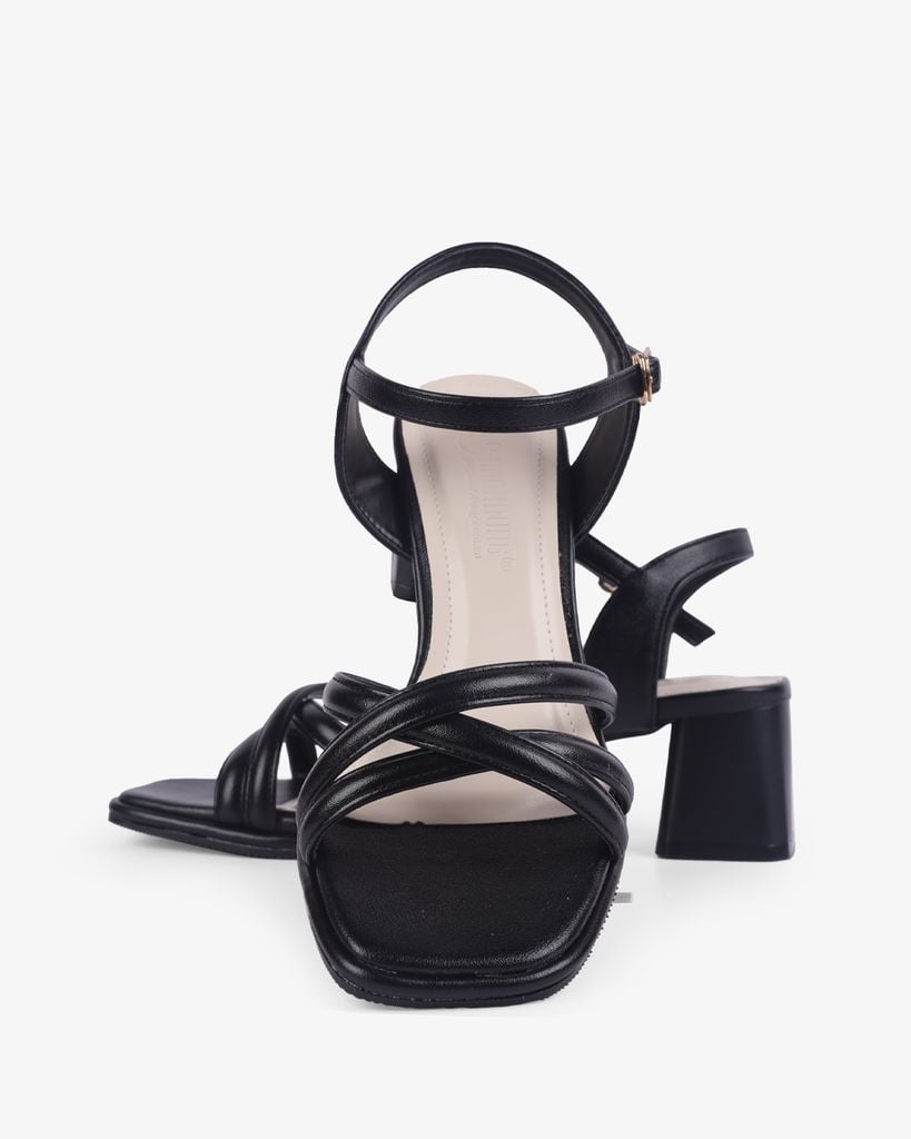 Sandal Cao Gót Hạnh Dung Quai Đan Chéo HD12258AM