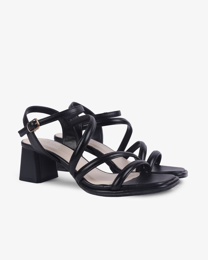 Sandal Cao Gót Hạnh Dung Gót Trụ Quai Dây Thanh Lịch HD12259AM